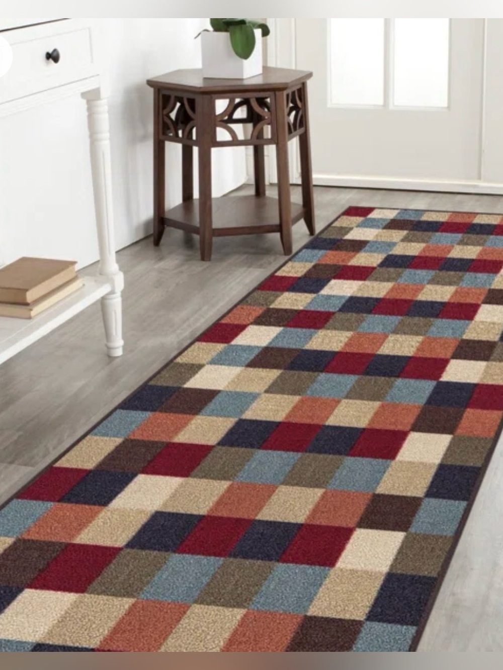 Winston Porter Bella Vista Hooked Runner Rug 1’10” x 6’ NIP